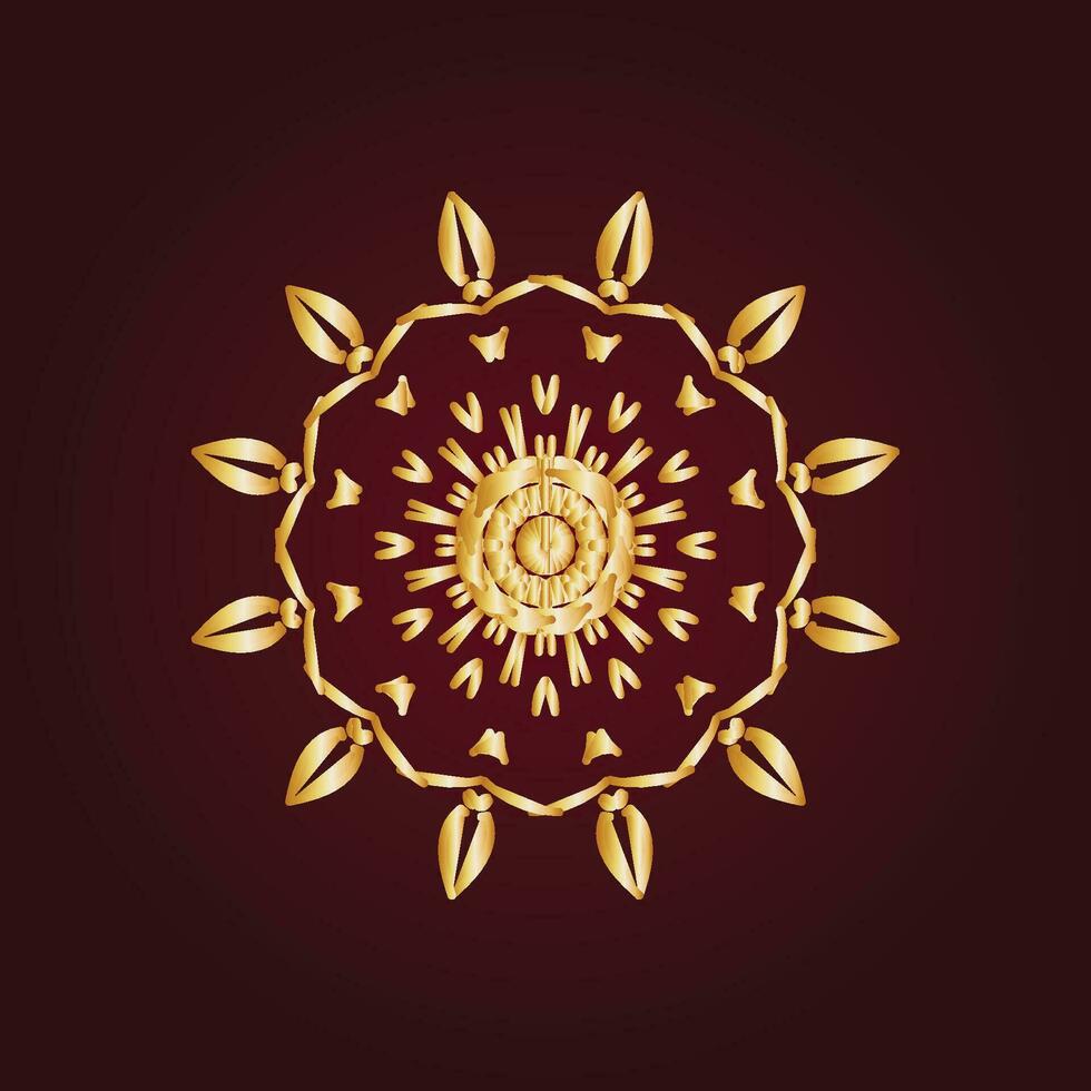 abstrato mandala circular padronizar gradiente dentro Formato do mandala para hena, mehndi, tatuagem, decoração. decorativo enfeite dentro étnico oriental estilo. gradiente coloração mandala. vetor