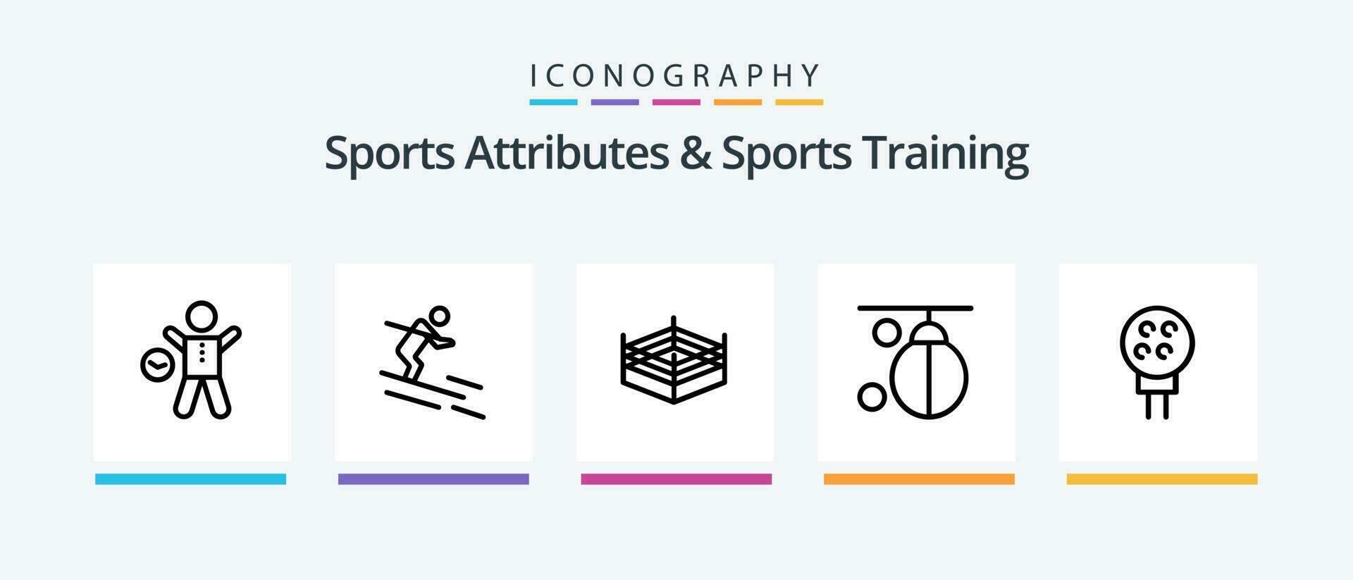 Esportes atributos e Esportes Treinamento linha 5 ícone pacote Incluindo bolso. deixa. água. bilhar. líquido. criativo ícones Projeto vetor