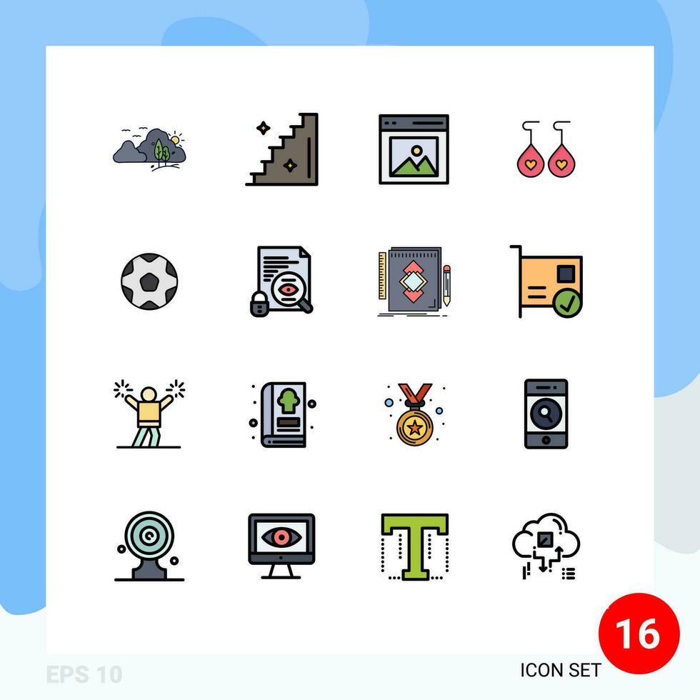 16 criativo ícones moderno sinais e símbolos do bola coração comunicação amor do utilizador editável criativo vetor Projeto elementos