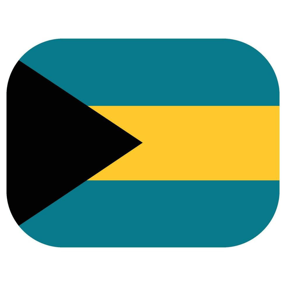 bahamas bandeira forma. bandeira do bahamas Projeto forma vetor