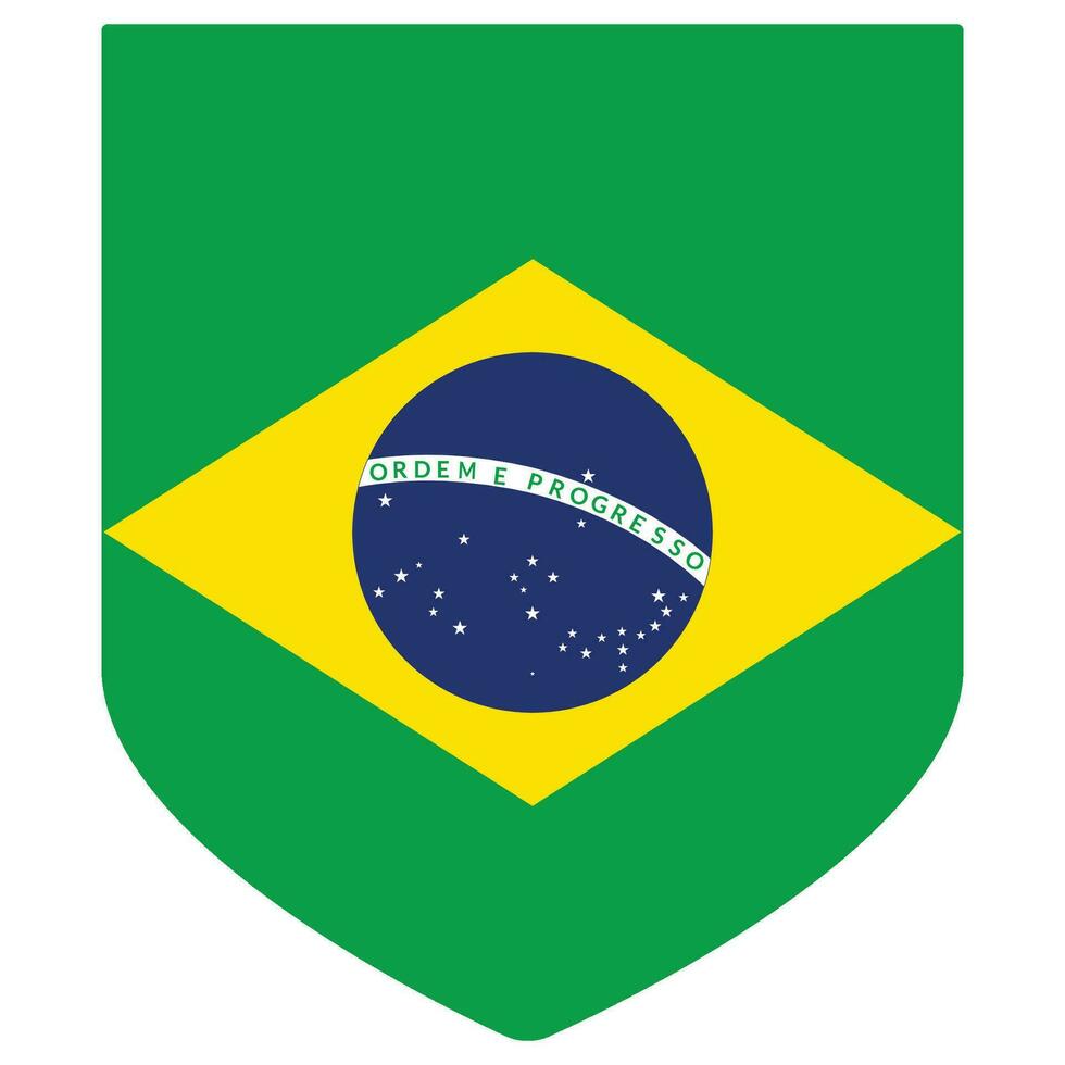 bandeira do brasil. Brasil bandeira forma. vetor