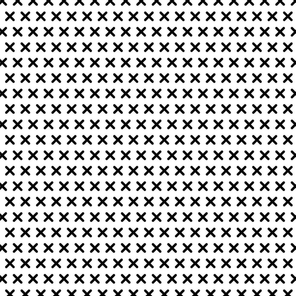Preto e branco x Cruz geométrico padronizar. cultivável cruzamento mosaico rede página fundo, têxtil projeto, gráfico Projeto. vetor