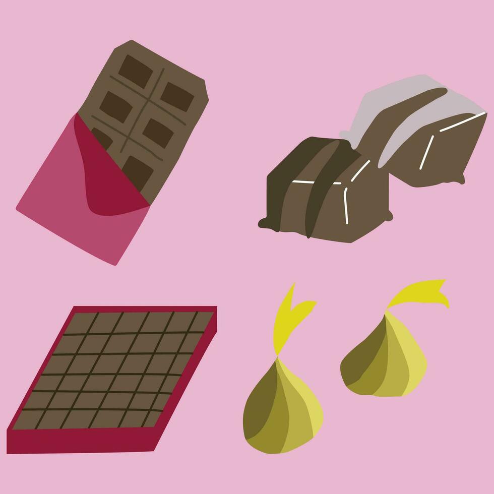 chocolate, chocolate Barra vetor
