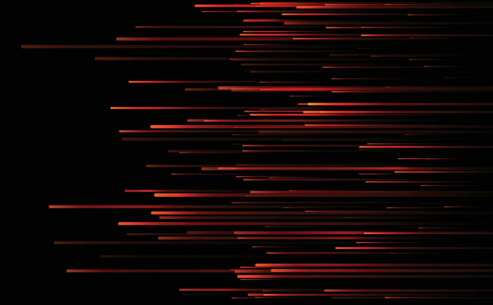 abstrato vermelho luz Alto Rapidez movimento em Preto fundo vetor ilustração.