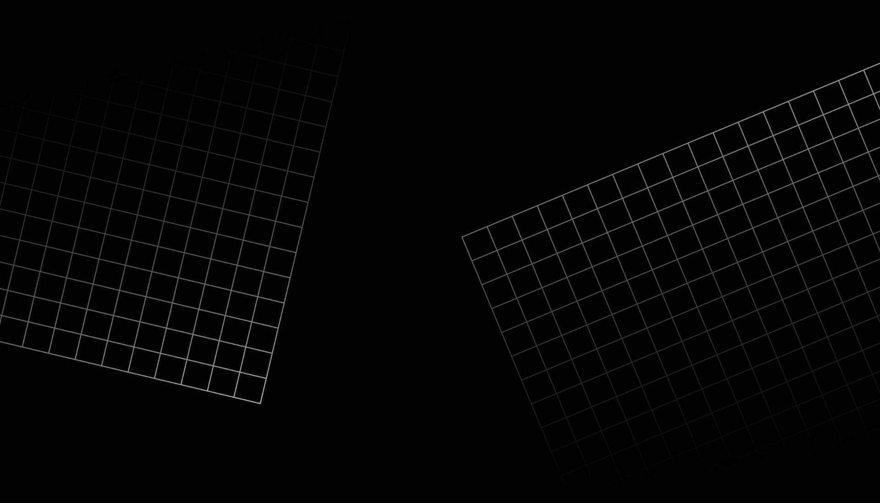 grade cibernética, túnel retangular de perspectiva retro punk. geometria do túnel de grade em fundo preto. ilustração vetorial. vetor