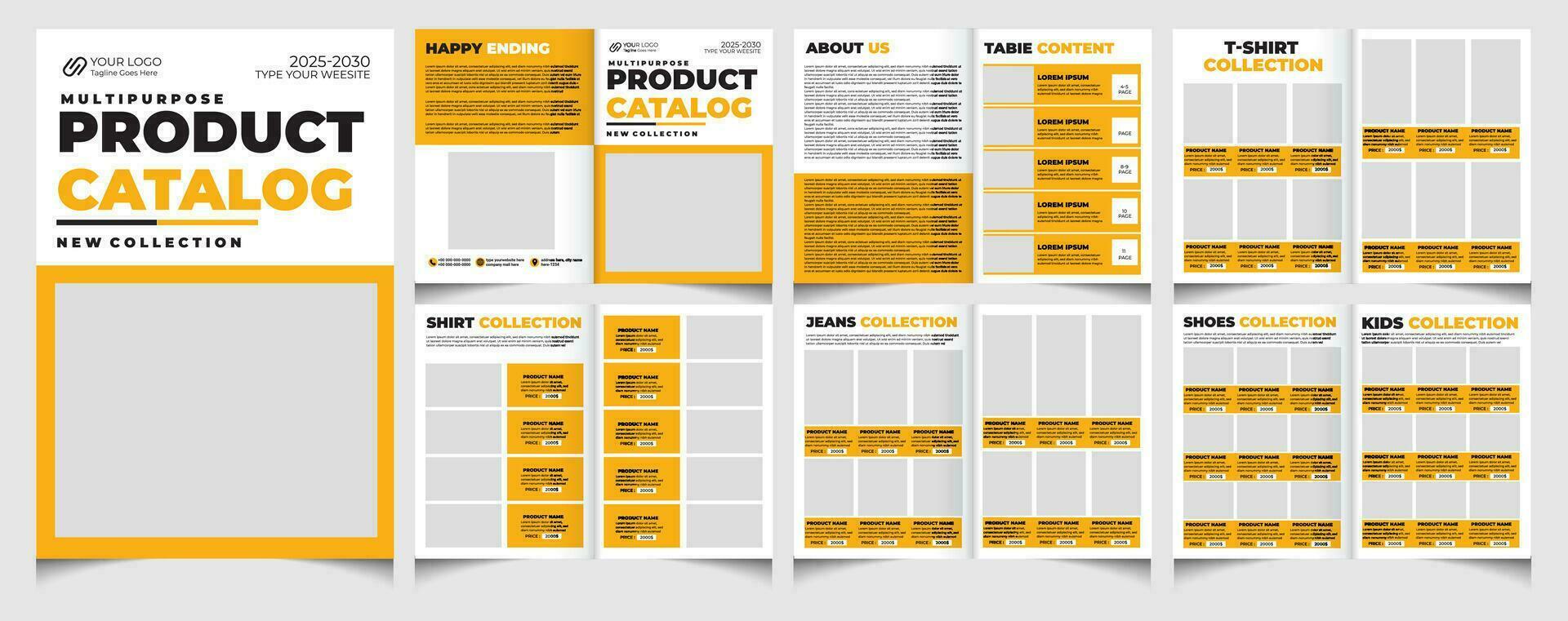 produtos Catálogo e Catálogo modelo.catálogo Projeto. vetor