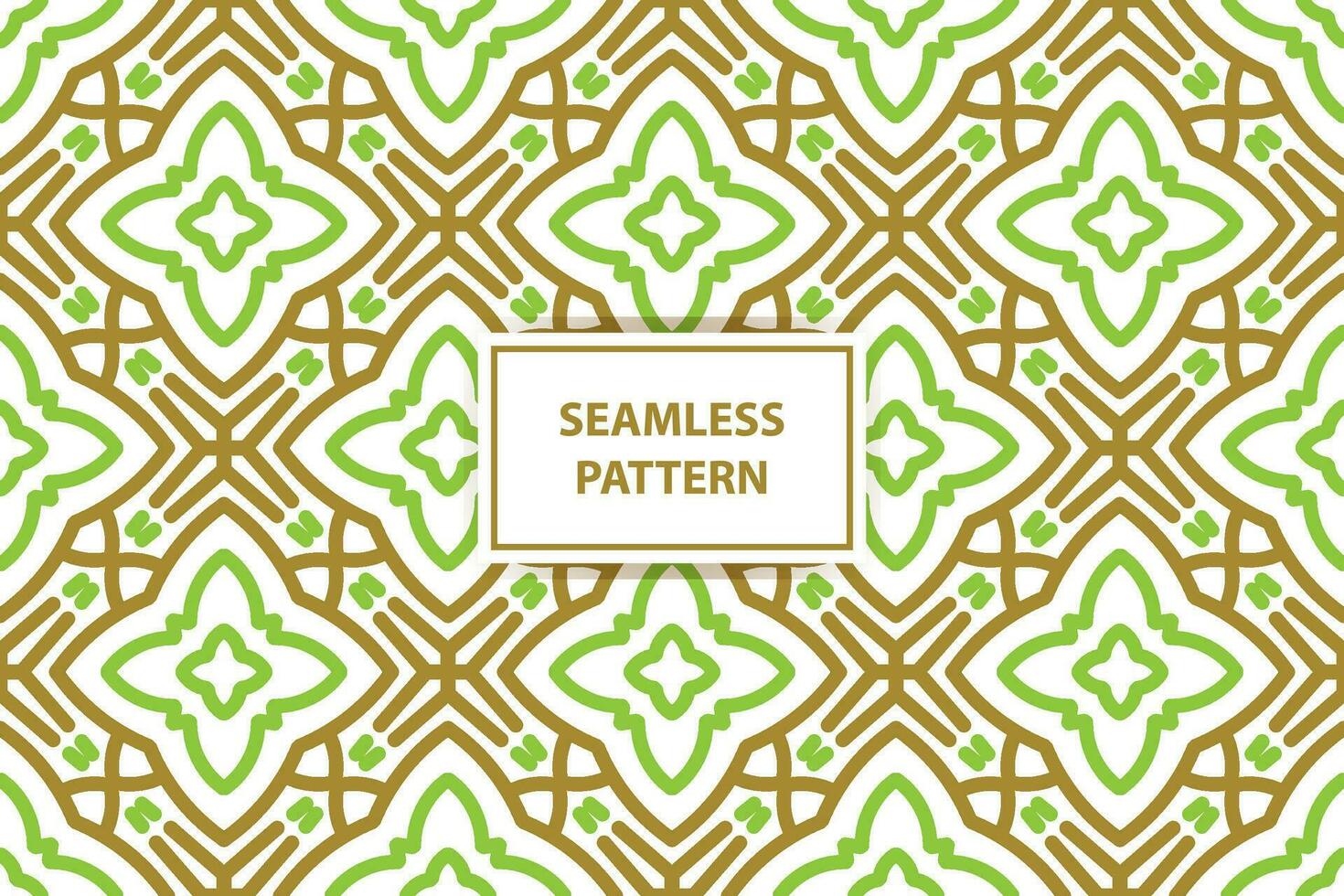oriental desatado padronizar. branco, verde e ouro fundo com árabe ornamento. padrão, fundo e papel de parede para seu Projeto. têxtil ornamento. vetor ilustração.
