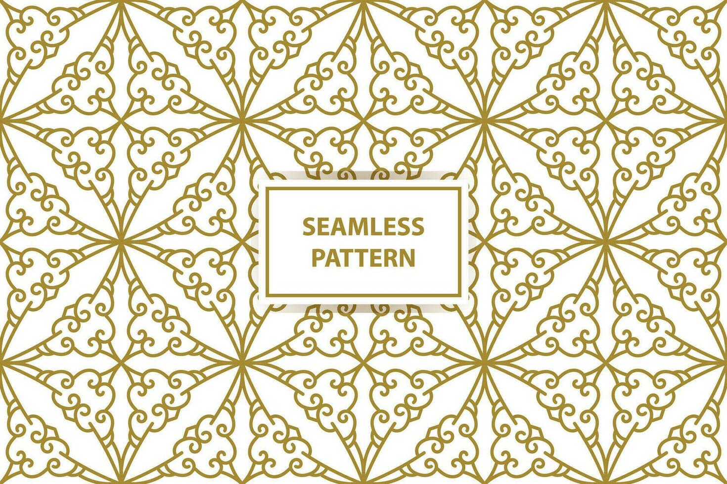 oriental desatado padronizar. branco e ouro fundo com árabe ornamento. padrão, fundo e papel de parede para seu Projeto. têxtil ornamento. vetor ilustração.