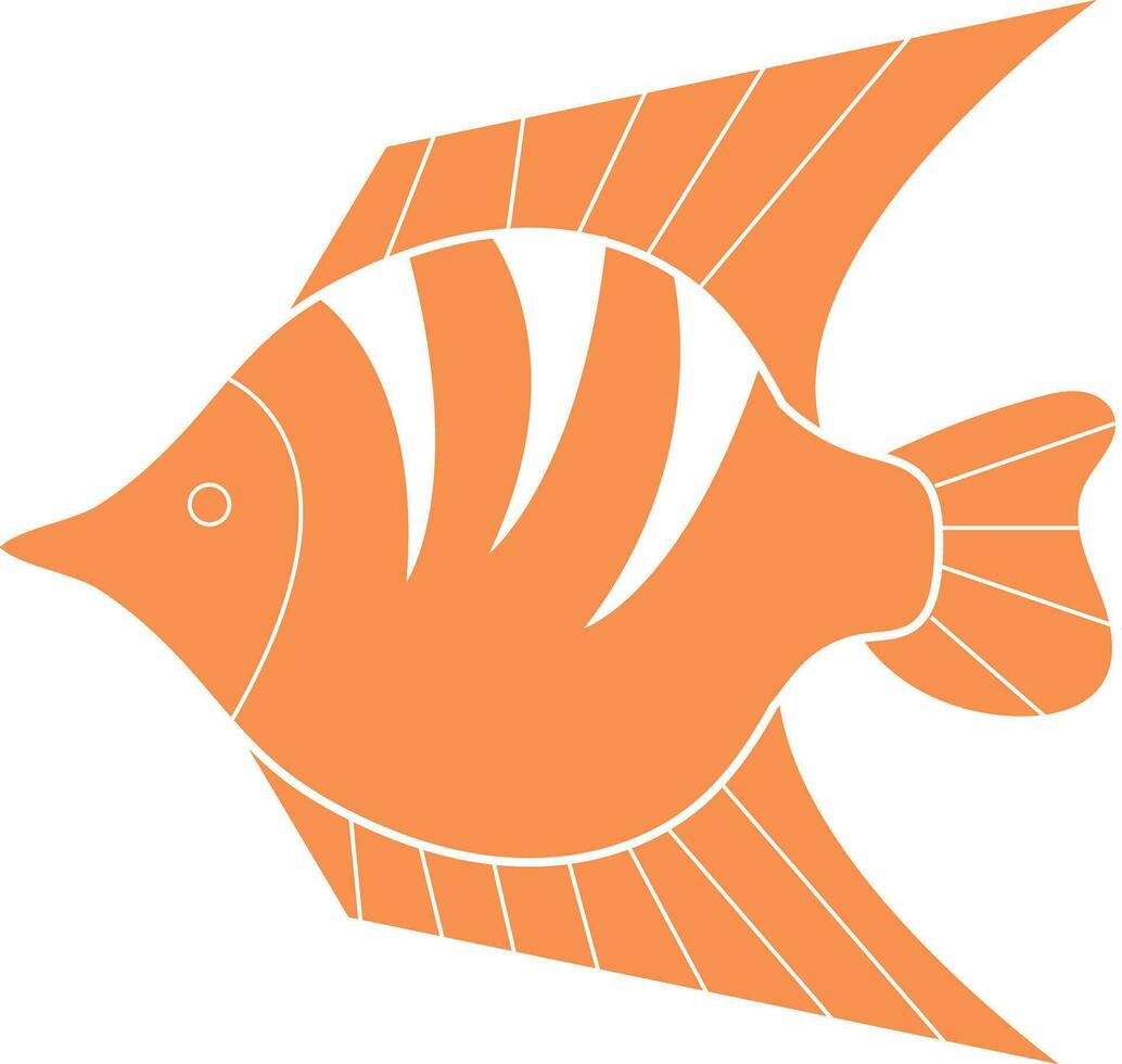 tropical peixe vetor desenho animado ícone. isolado desenho animado ícone aquário animais .vetor ilustração tropical peixe .