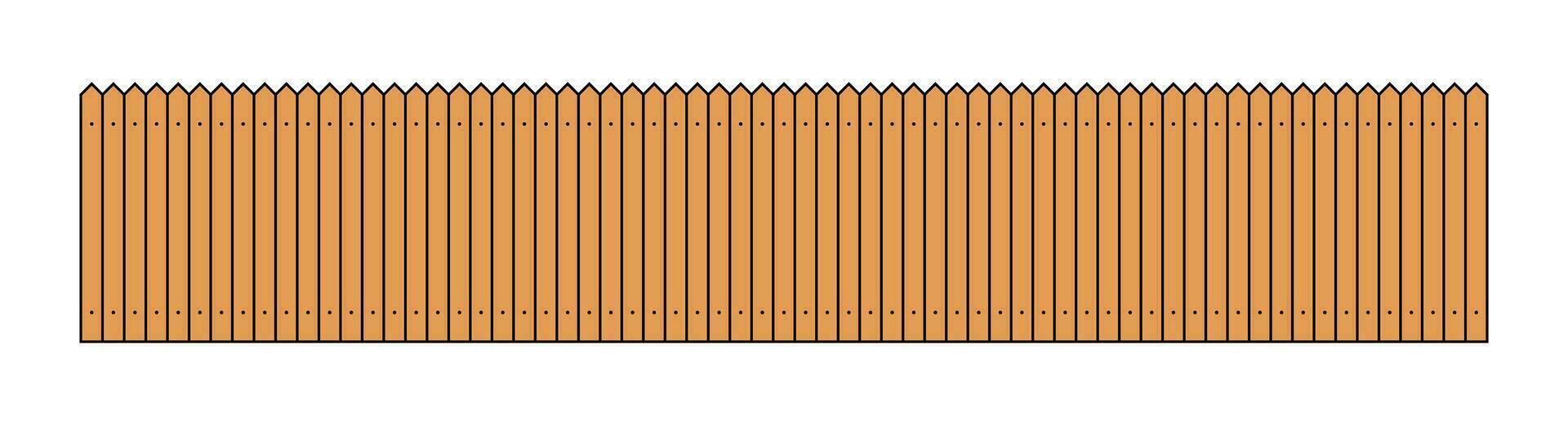 colori esboço cerca dentro plano estilo vetor ilustração isolado em branco