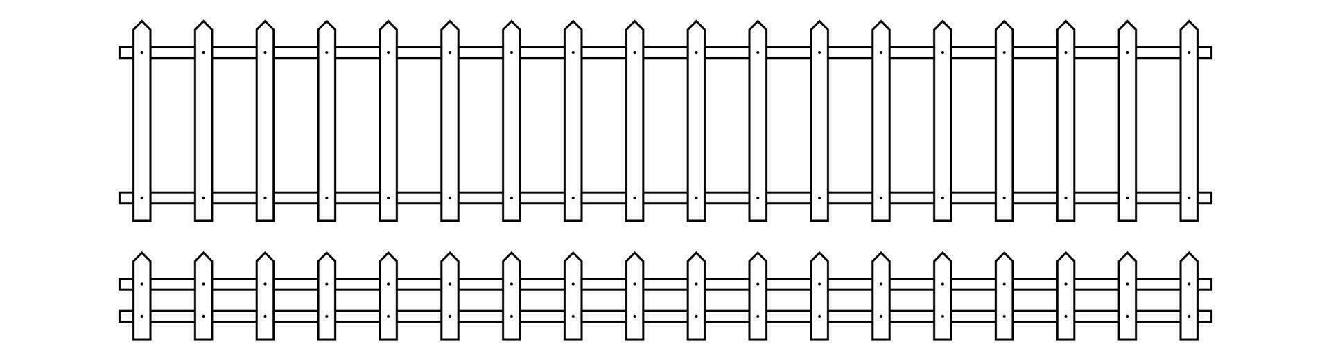 esboço cerca dentro plano estilo vetor ilustração isolado em branco