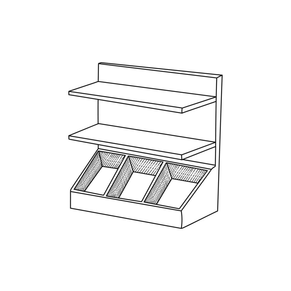 estante ícone interior Projeto logotipo símbolo ícone, vetor gráfico Projeto ilustração modelo