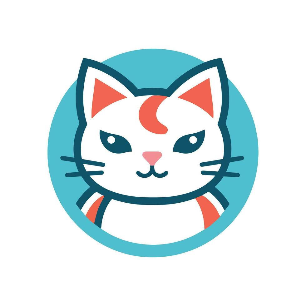 gato logotipo ilustração vetor Projeto modelo