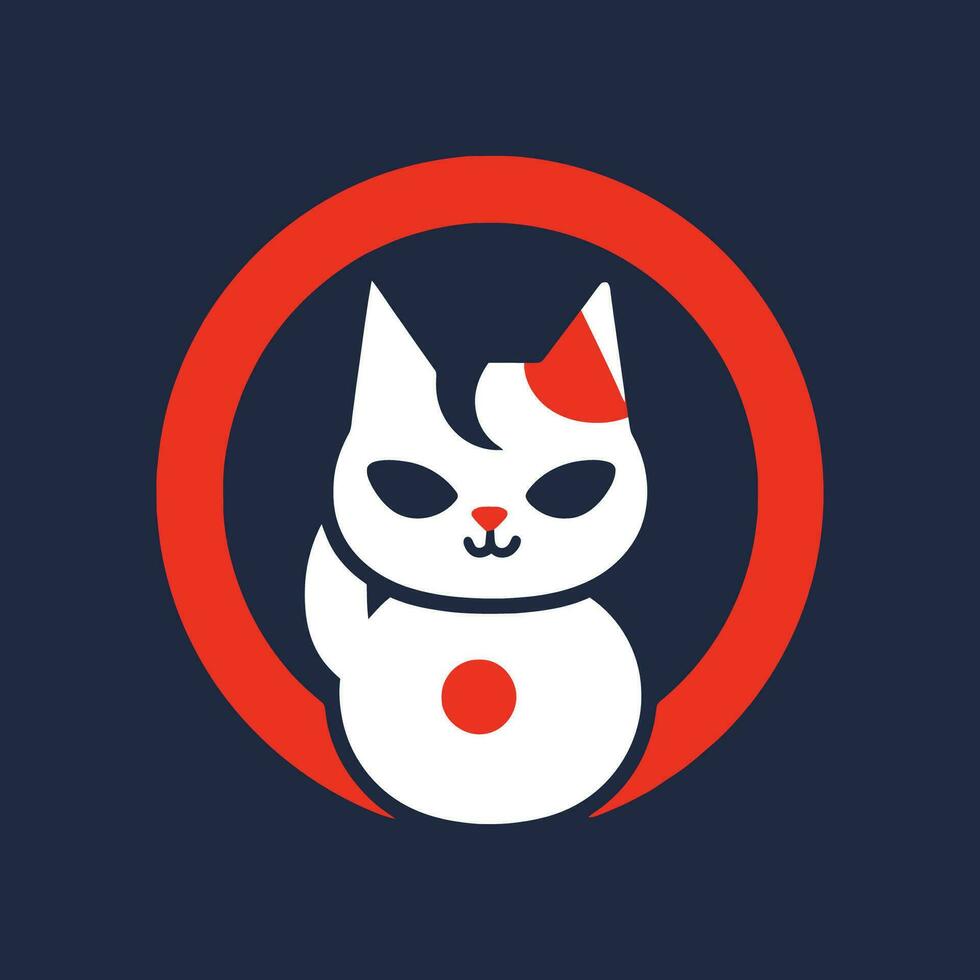 gato logotipo ilustração vetor Projeto modelo