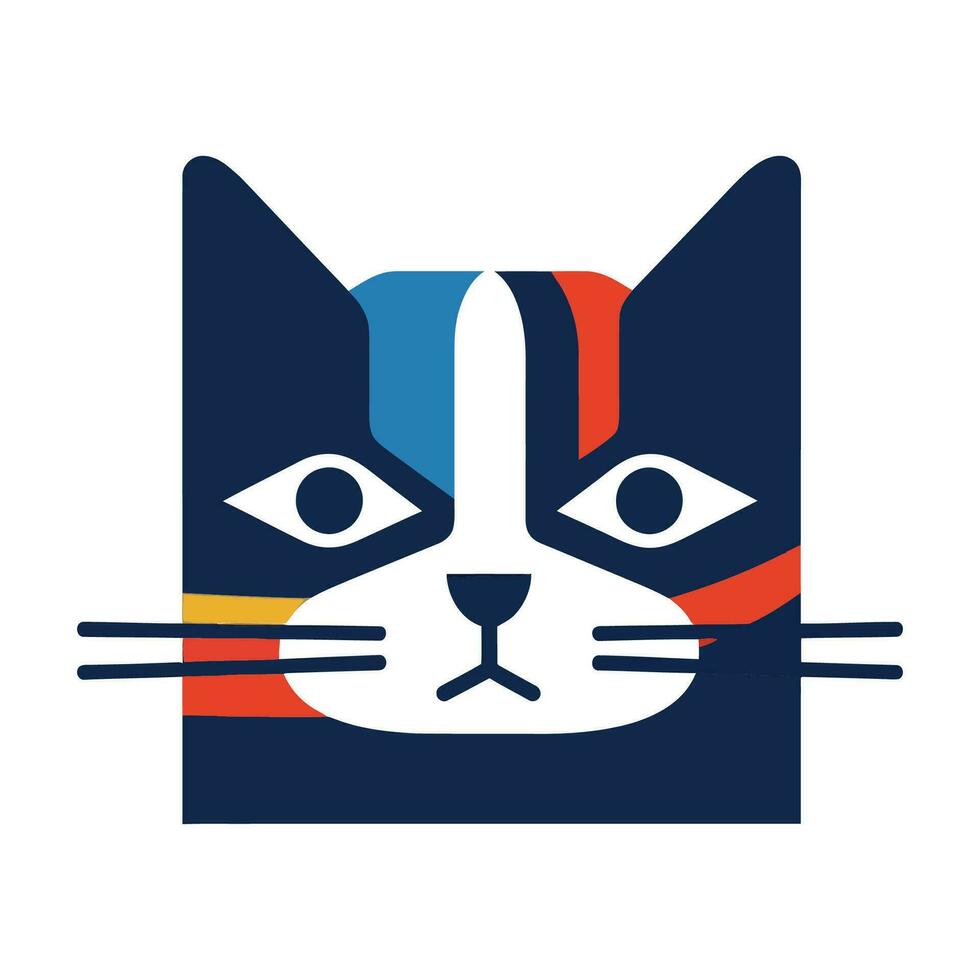 gato logotipo ilustração vetor Projeto modelo