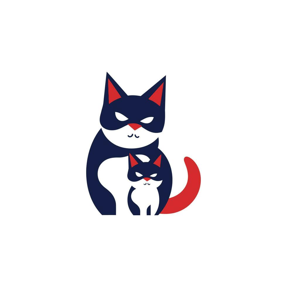 gato logotipo ilustração vetor Projeto modelo