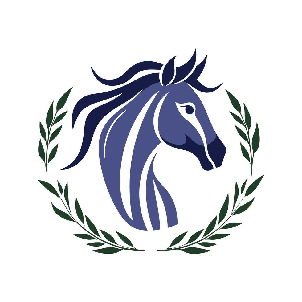 cavalo animal logotipo ilustração vetor Projeto modelo