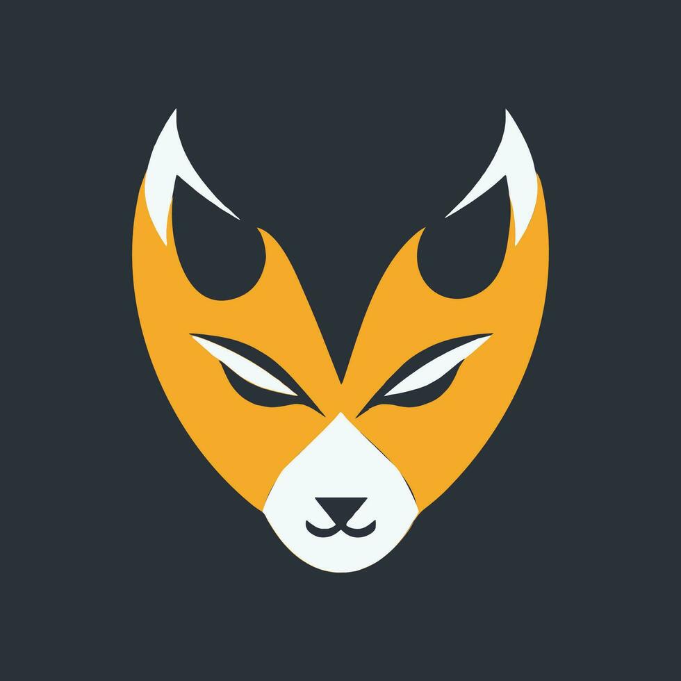 Raposa animal logotipo mascote vetor Projeto ilustração.