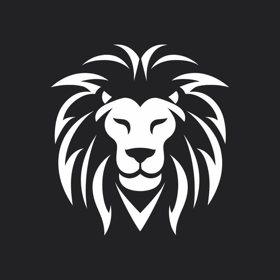 leão animal logotipo ilustração vetor Projeto modelo
