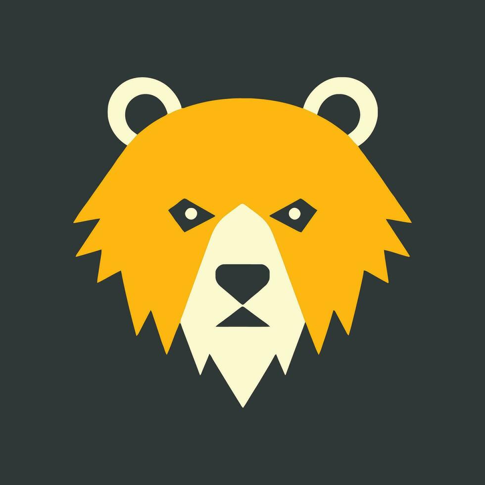 animal Urso logotipo ilustração vetor Projeto modelo