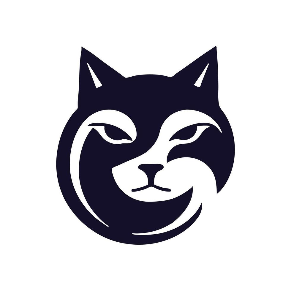 gato logotipo ilustração vetor Projeto