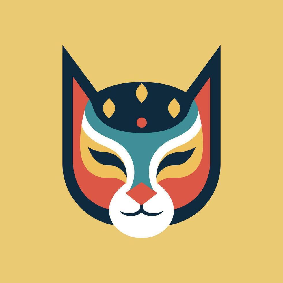 gato logotipo ilustração vetor Projeto