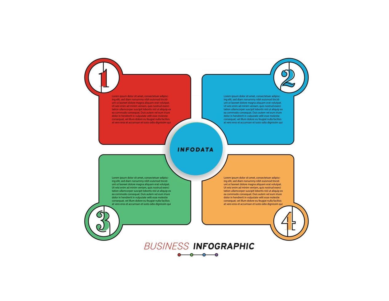 elementos de design de infográficos de negócios gráfico de marketing moderno e diagramas de barras de gráficos vetor