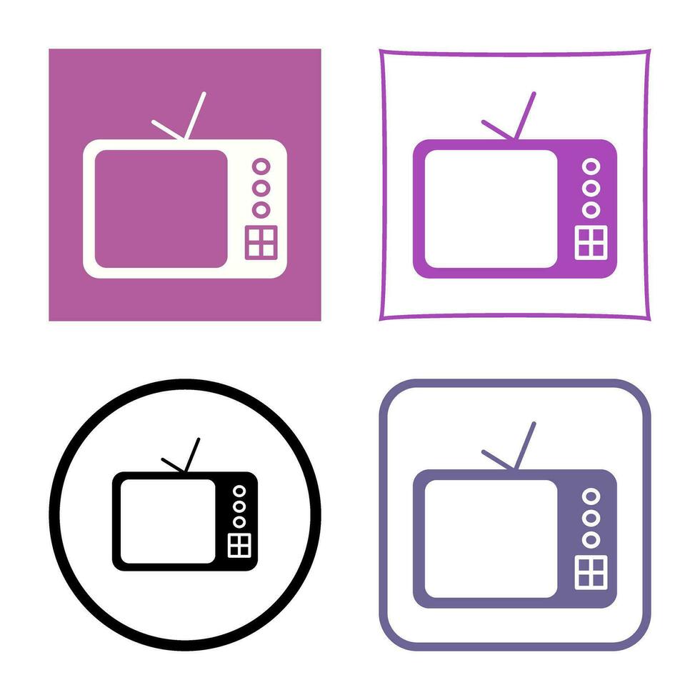 ícone de vetor de aparelho de tv