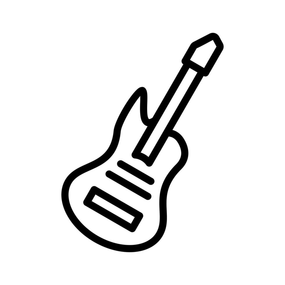 guitarra vetor ícone, musical símbolo. simples, plano Projeto para rede ou Móvel aplicativo