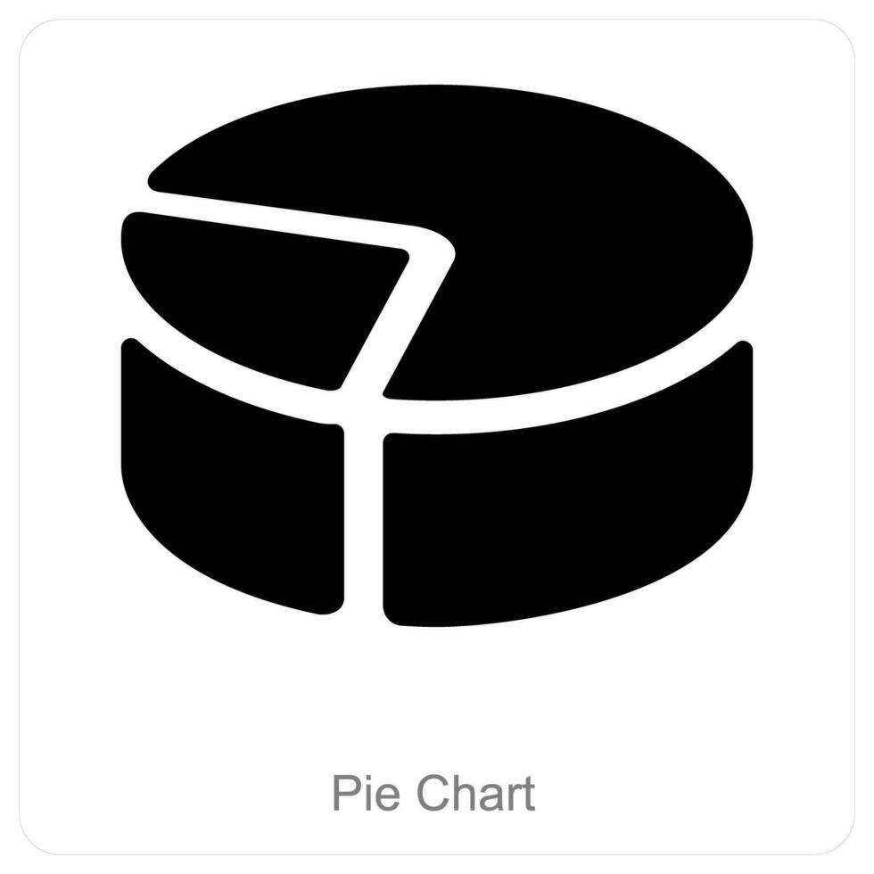 torta gráfico e diagrama ícone conceito vetor