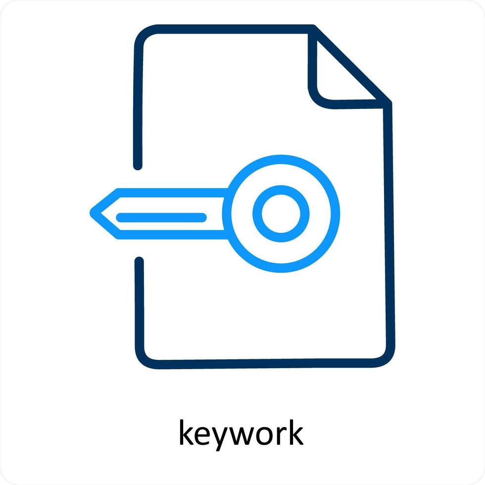 keywork e segurança ícone conceito vetor