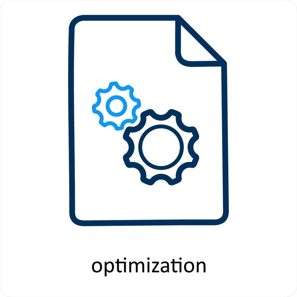 otimização e configuração ícone conceito vetor