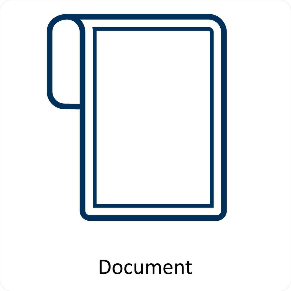 documento e Arquivo ícone conceito vetor
