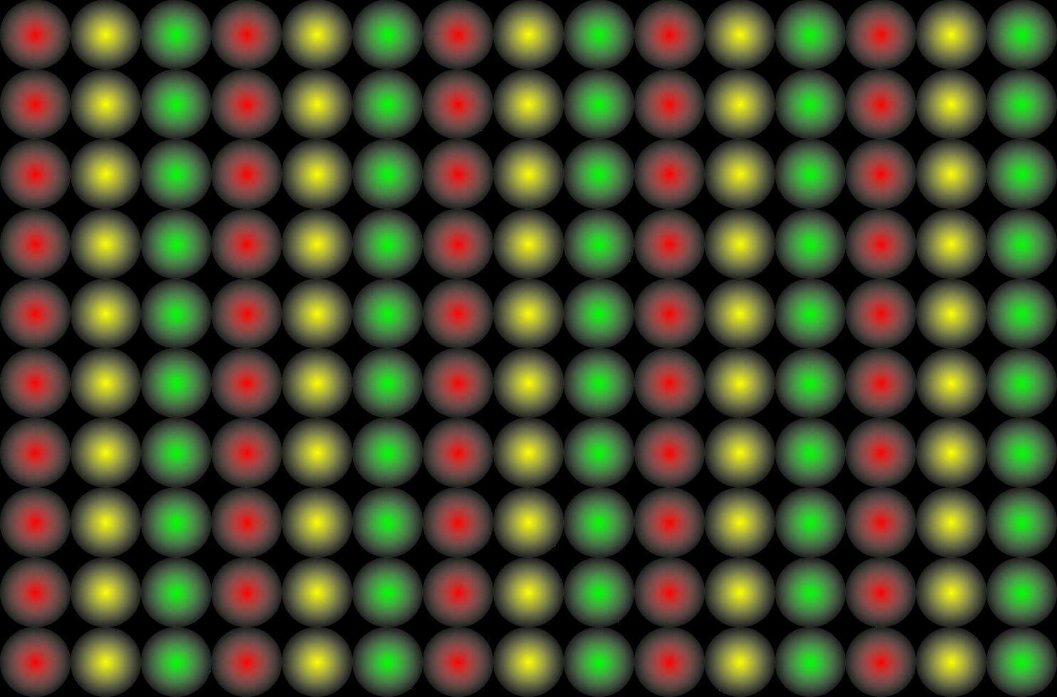 padronizar com pontos vermelho amarelo verde vetor