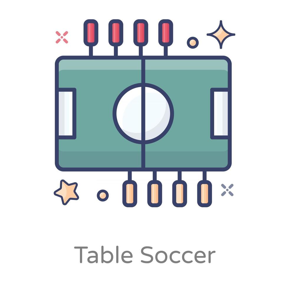 design de futebol de mesa vetor