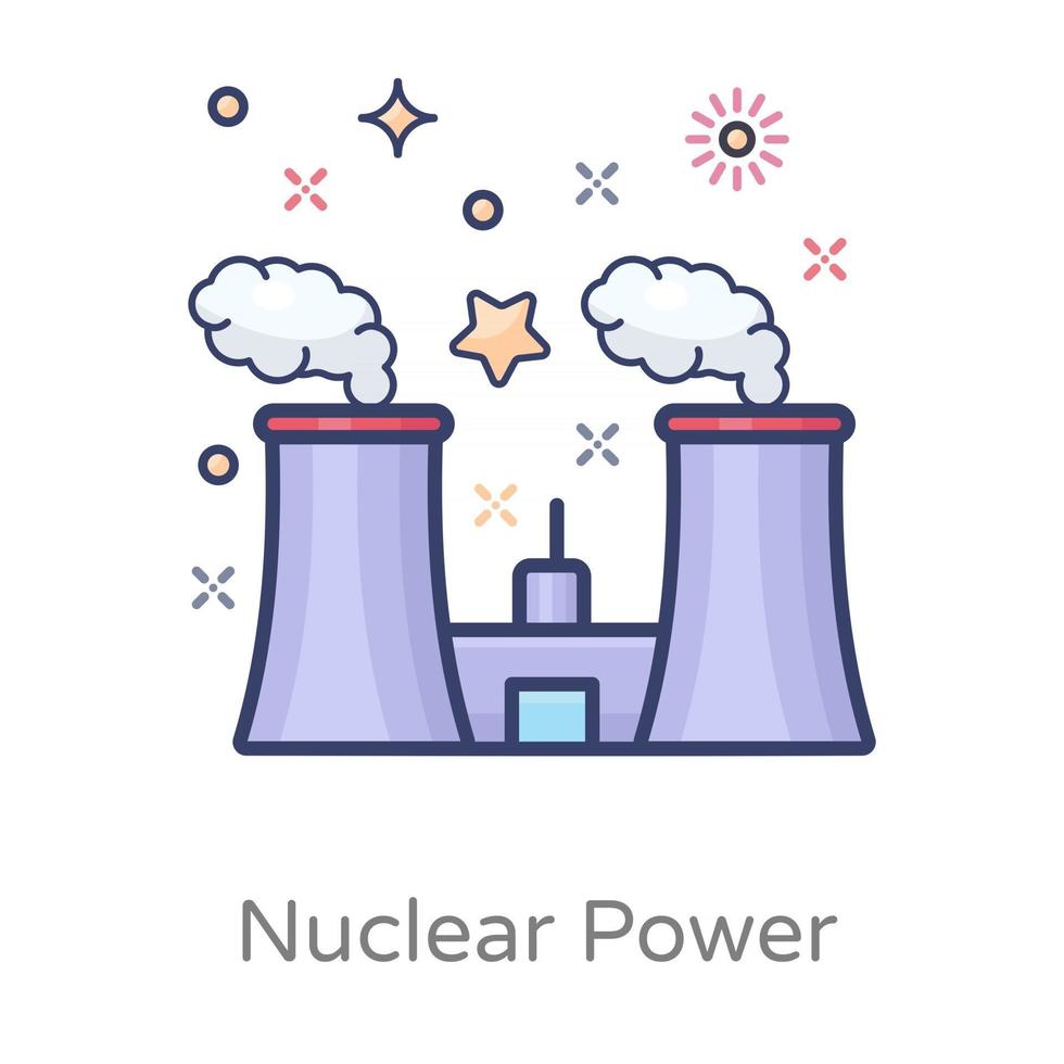 projeto de energia nuclear vetor