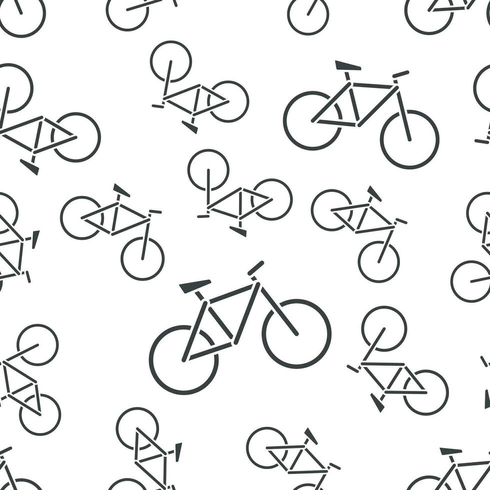 bicicleta ícone desatado padronizar fundo ícone. o negócio plano vetor ilustração. bicicleta placa símbolo padronizar.