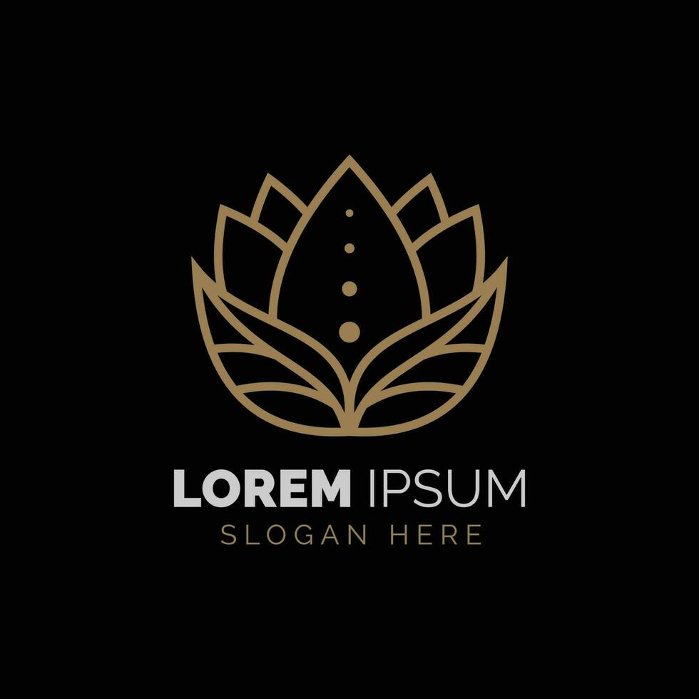 inspiração de vetor de ícone de modelo de design de logotipo de flor de lótus