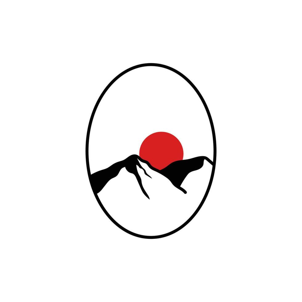 montanha logotipo Projeto modelo ícone vetor inspiração