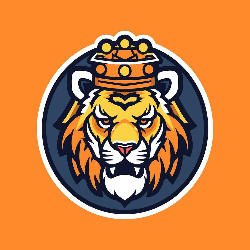 expressivo mão desenhado tigre ilustração dentro logotipo projeto, exibindo graça e força. perfeito para marcas querendo uma toque do selvagem elegância vetor