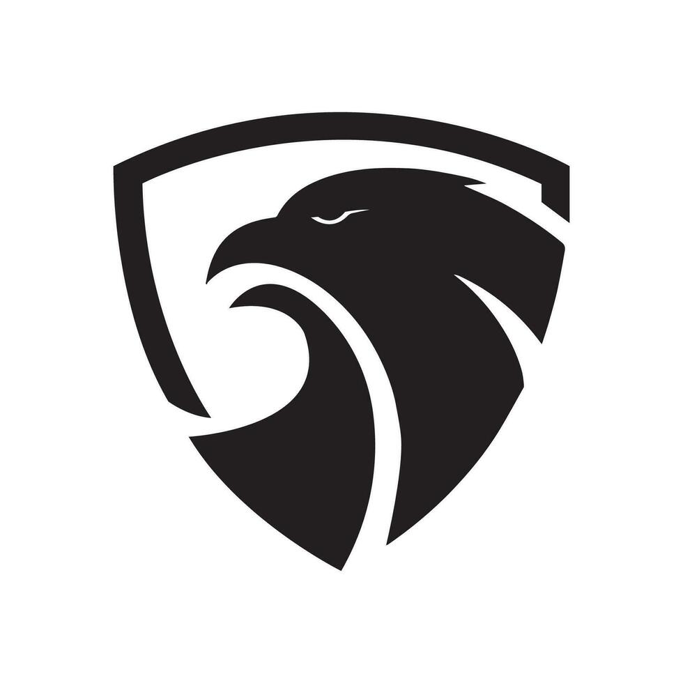 Águia escudo segurança logotipo , abstrato símbolo do segurança. escudo proteção logotipo vetor. vetor ilustração modelo, emblema Projeto em uma branco fundo. moderno Projeto