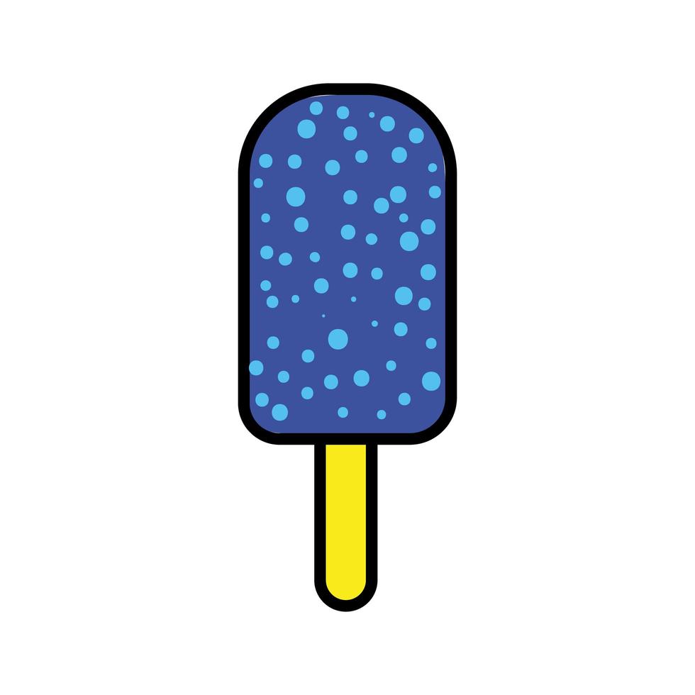 sorvete em bastão ícone de estilo pop art vetor
