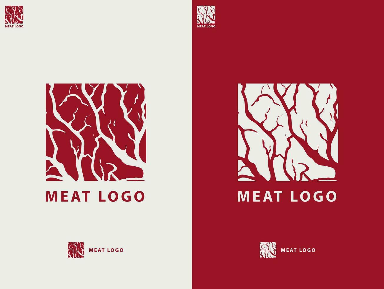 bife casa ou carne fazer compras logotipo Projeto. vetor ilustração.