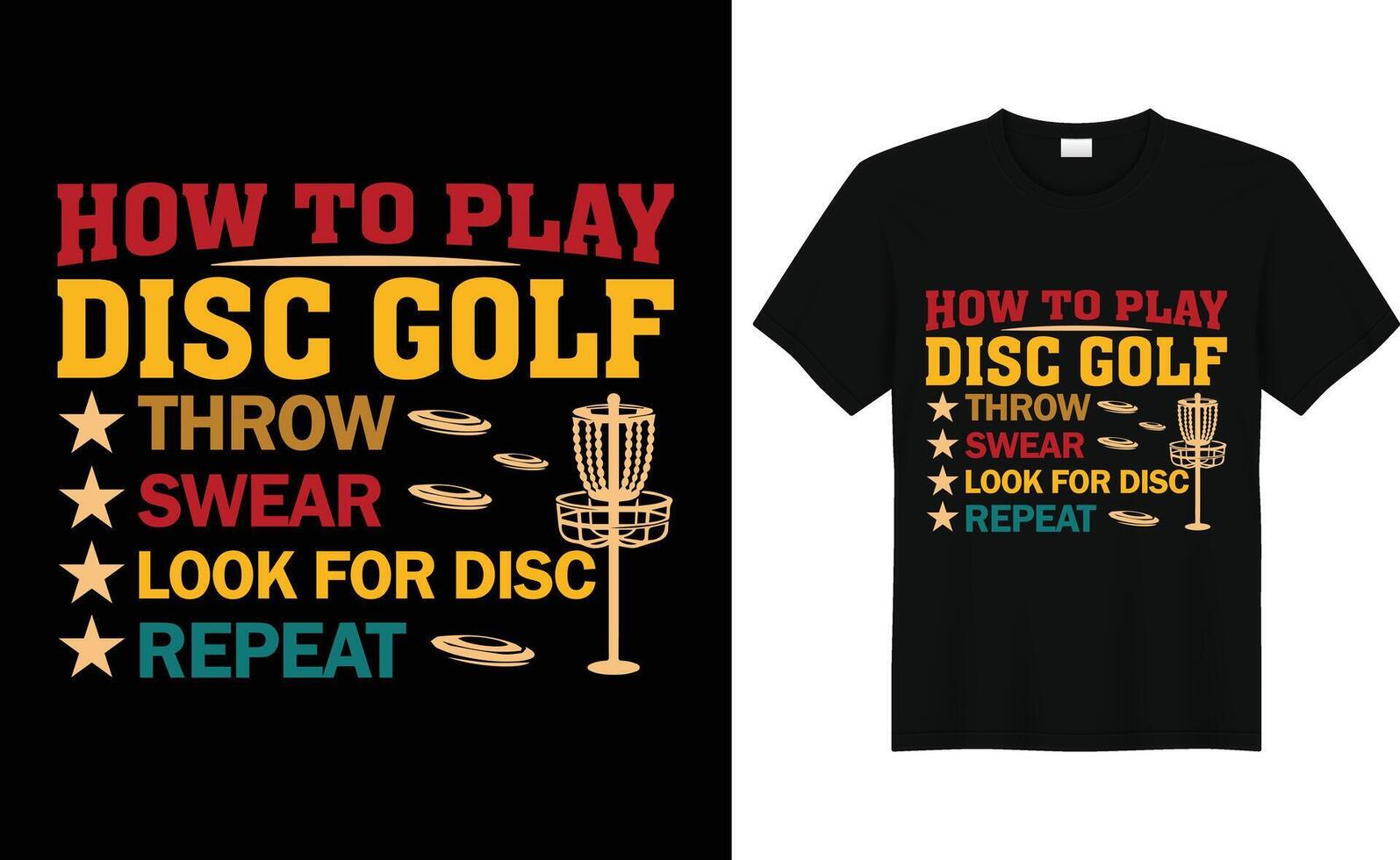 disco golfe vetor camiseta poster caneca Projeto vetor