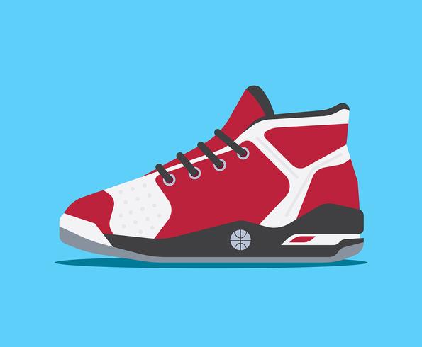 Ilustração de sapatos de basquete vetor