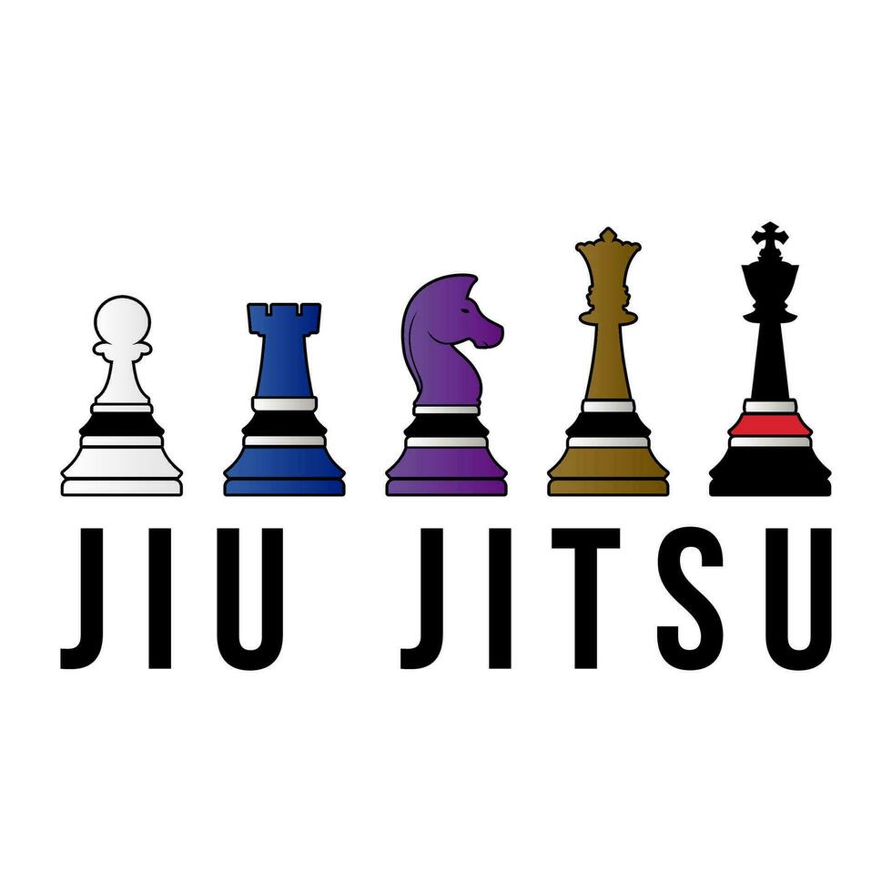 jiu jitsu xadrez vetor