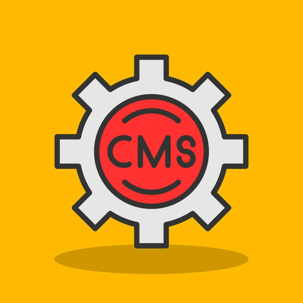 cms vetor ícone Projeto