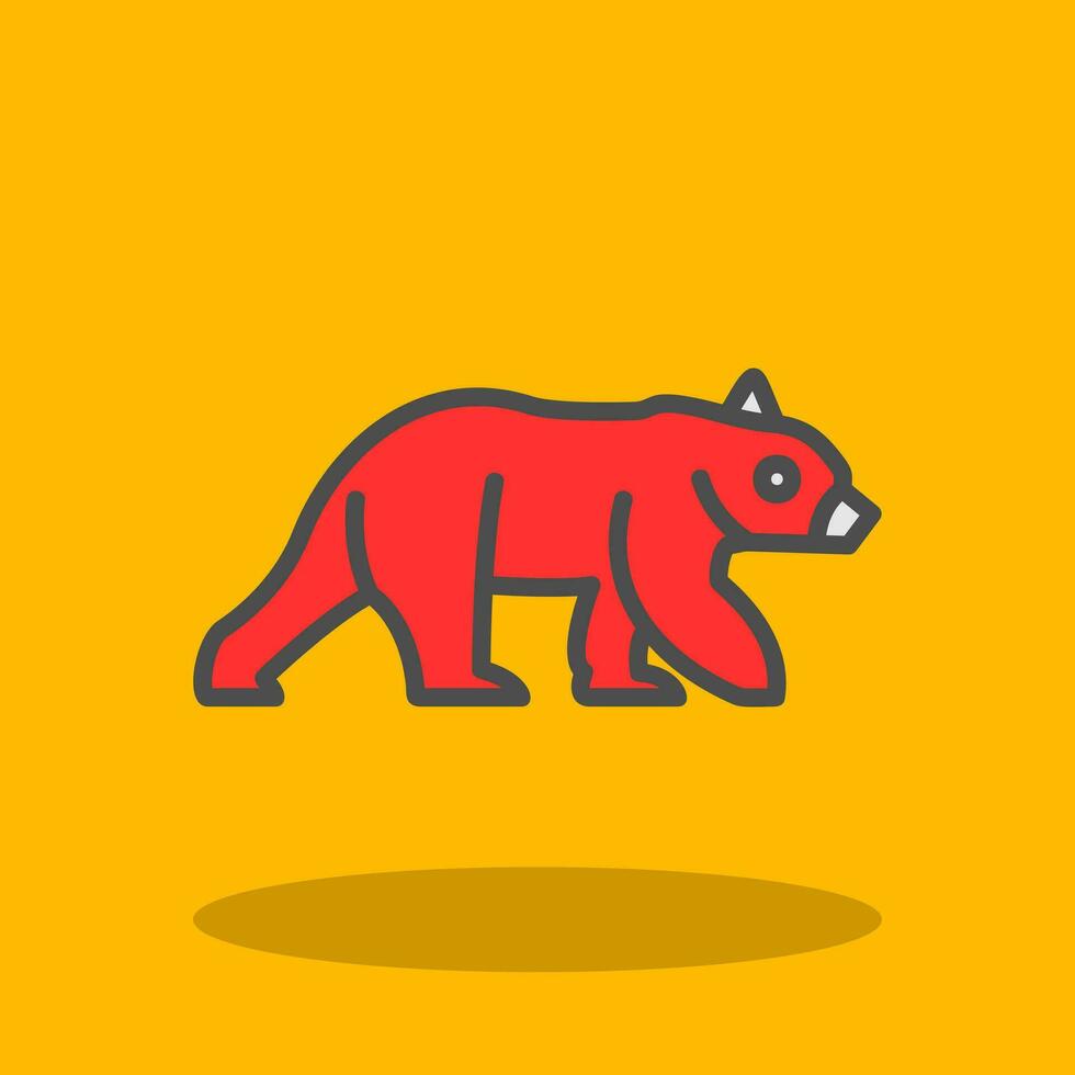 design de ícone de vetor de urso