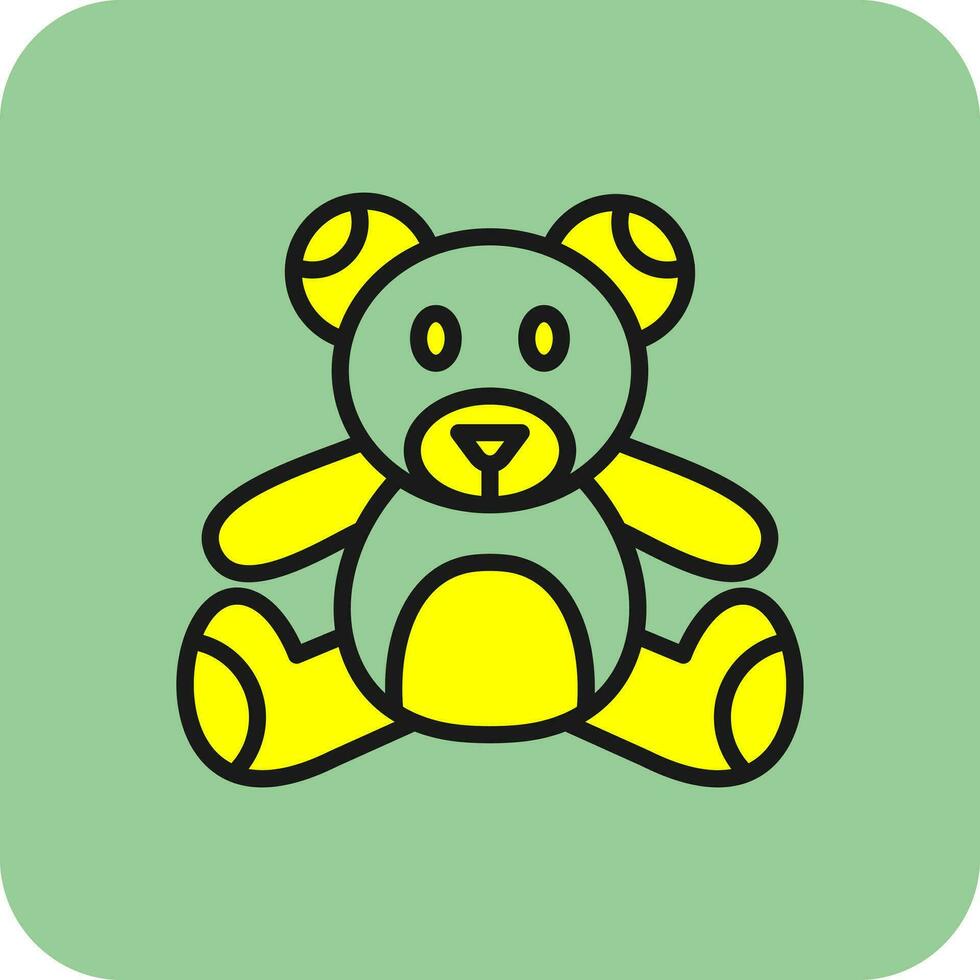 design de ícone de vetor de urso