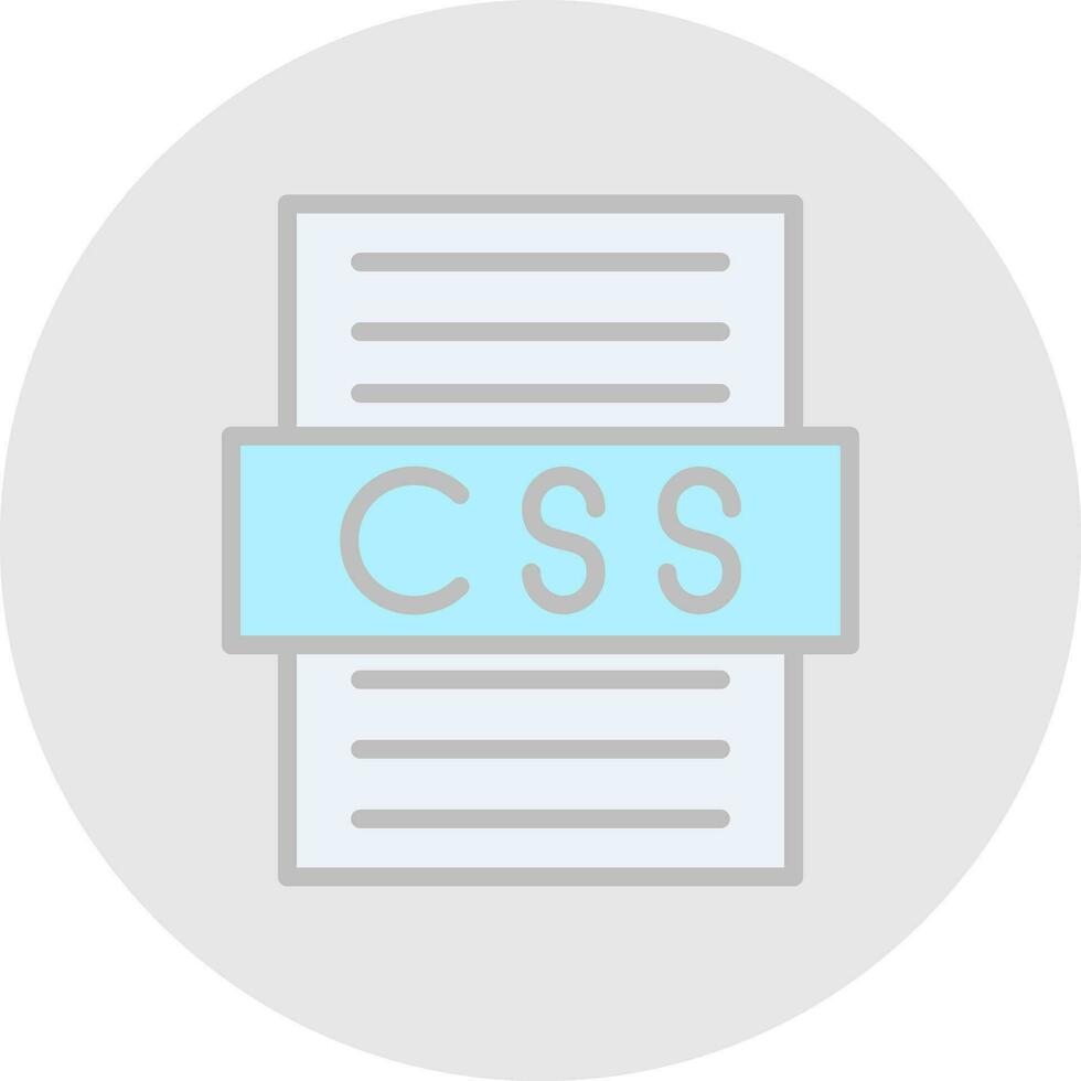 design de ícone de vetor de arquivo css